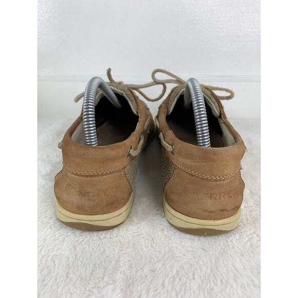 Sperry Angelfish Boat Shoes Women’s Size 10 Tan Leather STS 95588 - Picture 3 of 8